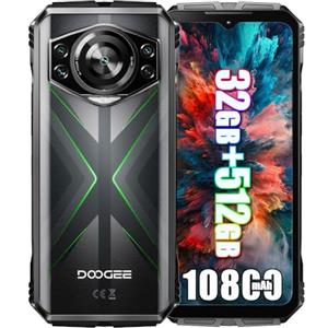 DOOGEE S118 4G Rugged Smartphone, G100, 32GB+512GB/2TB,10800mAh 33W Android 14 Telefono Indistruttibile,6.58''FHD+120Hz,50MP+12MP Visione Notturna Cellulare Antiurto,IP68/NFC/OTG/Dual SIM Green
