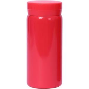 Boenkush Piccola Borraccia Termica - Bottiglia d'Acqua Carina per Bevande Calde e Fredde, Mantiene Caldo per 6 ore e Freddo per 12 ore - Roes Rosso 200 ml