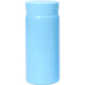 Boenkush Piccola Borraccia Termica - Bottiglia d'Acqua Carina per Bevande Calde e Fredde, Mantiene Caldo per 6 ore e Freddo per 12 ore - Blu Chiaro 200 ml
