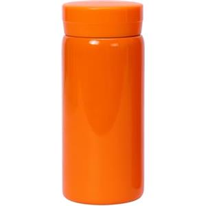 Boenkush Piccola Borraccia Termica - Bottiglia d'Acqua Carina per Bevande Calde e Fredde, Mantiene Caldo per 6 ore e Freddo per 12 ore - Arancione 200 ml