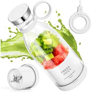 MIAOKE - Frullatore portatile, mini frullatore per succhi personali, con sei lame in 3D, frullatore, per casa, ufficio/esterni