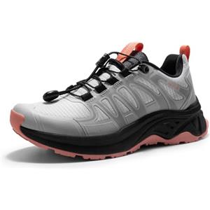NORTIV 8 Scarpe da Trekking da Donna Stivali da Montagna Trekking Caccia Sneakers Antiscivolo Leggero Esterno Traspirante Leggero,Size 41.5,Grigio Rosa,SNHS242W