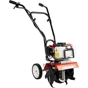 KigerNee Motozappa a benzina 52CC | Fresa da giardino con motore da 1700 W (2,3 CV) a 2 tempi, larghezza di lavoro 30 cm | profondità di lavoro 3-12 cm | 4 lame in acciaio | velocità continua | 13,85 kg | per