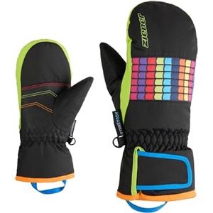 Ziener Lamilo-Z - Guanti da sci per bambini, per sport invernali, impermeabili, senza PFC, nero, 3
