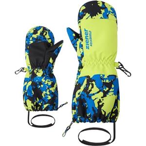 Ziener Levi-Z - Guanti da sci e sport invernali per bambini, impermeabili, lunghi, con cerniera lunga, colore: blu persiano - 1,5