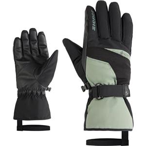 Ziener GALERIUS-Z Guanti da sci/sport invernali da uomo | Gore-Tex, polsino lungo, senza PFC, verde mud, 9,5