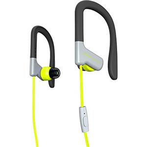 Energy Sistem Sport 1 - Cuffie sportive, Cavo da 1.2 m, Mini Jack 3.5 mm, microfono integrato, Secure-Fit, Sweatproof, Control Talk) colore: giallo