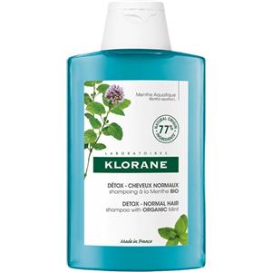 Klorane Shampoo alla Menta Acquatica BIO Detox 200 ml - Deterge e Rinfresca i Capelli