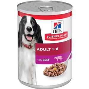 Hill's Science Plan Mature Adult 7 Alimento Umido con Pollo - Lattina da 370 g per Cani Anziani