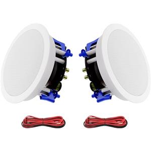 Herdio da Altoparlante da soffitto 5,25 pollici, altoparlante integrato da 8 Ohm 300 watt, suono da incasso, perfetto per uso interno ed esterno, camere da letto, bagni, home theater, verande