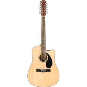 Fender CD-60SCE Chitarra Elettroacustica 12 Corde Dreadnought, Natural | Chitarra acustica elettrificata a 12 corde, ideale per principianti, con pickup Fishman, accordatore integrato