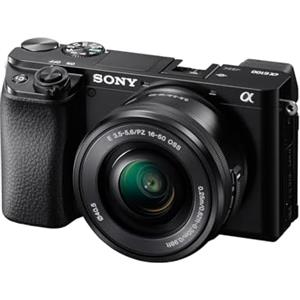 Sony Alpha 6100 Kit Fotocamera Digitale Mirrorless con Obiettivo Intercambiabile SELP 16-50mm, Sensore APS-C, Video 4K, Real Time Eye AF, Real Time Tracking, ILCE6100AB + SELP16502B, Nero