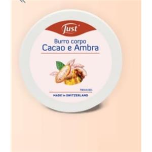 Generico Just Burro Corpo Cacao e Ambra, Crema Idratante, Made in Switzerland
