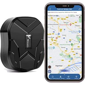 Winnes 4G GPS 10000mah,Winnes 4G Localizzatori GPS Tracker per auto/Camion Magnetico Antifurto Impermeabile,SMS/APP/PC Monitor in Tempo Reale,Geo-fence Alarm con APP Senza Abbonamento per iOS&Android