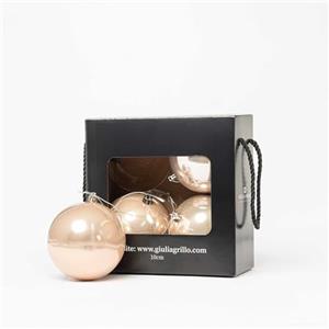 Giulia Grillo Sfera Natalizia Perlata Rosa ⌀10cm