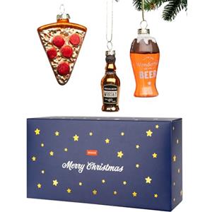 soxo Palline Di Natale Vetro Decorazioni Albero Natalizie Addobbi Idee Regali Divertenti Alcol Palline