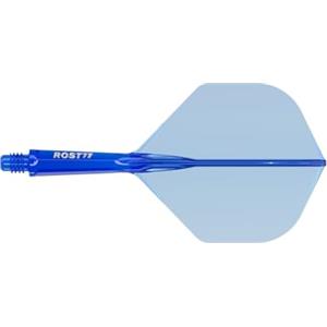 CUESOUL ROST 77 Asta e Volo Freccette integrati,Forma Standard, Set di 3 (Serie di Colore Trasparente)