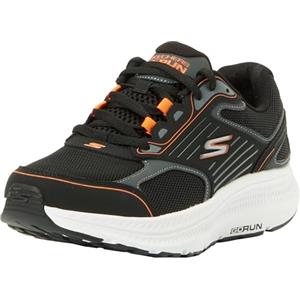 Skechers Go Run Consistent 2.0, Sneaker Uomo, Black And Orange Leather/Textile, 43.5 EU