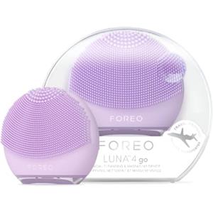 FOREO LUNA 4 go, spazzola per pulizia viso e massaggio viso rassodante, Favorisce l'assorbimento delle formule di skincare, Dispositivo da viaggio, Per tutti i tipi di pelle, Lavander