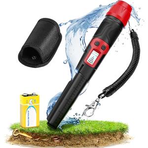 KAIWEETS Metal Detector Pinpointer, IP68 Rilevatore di Metalli Impermeabile a Induzione a Impulsi, Maggiore Sensibilità, 3 Modalità di Allarme Pinpointer Portatile per Adulti e Bambini