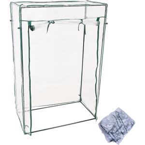 Generisch Copertura per piante per serra in PVC, 150 x 100 x 50 cm, resistente ai raggi UV, impermeabile, per piante e pomodori, per piante e balconi (senza supporto)