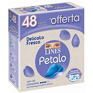 LINES PETALO Assorbenti Ultra con Ali, PACCO SCORTA, Confezione da 48 Pezzi