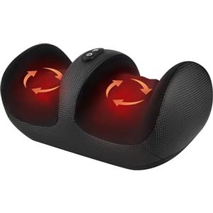 Nekteck Massaggiatore per piedi con calore, macchina per massaggio shiatsu per piedi profondo, compressione dell'aria, migliora la circolazione sanguigna e il benessere del piede