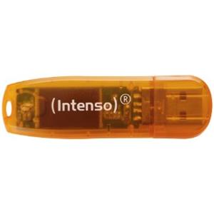 Intenso 3506460 64 GB Rainbow USB 2.0 Flash Drive - Orange