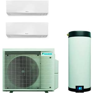 Daikin - Daikin multi+ sistema di raffrescamento, riscaldamento e acs da 120 L, dual split esterna da 5,2 kw e interne Perfera 9+12