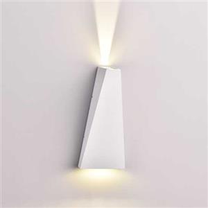 V-TAC Lampada LED COB 6W da Parete in Alluminio Bianco, Luce Bianco Caldo 3000K, Design Moderno, IP65