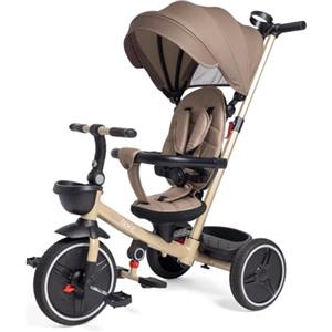 Chicco Gioco Triciclo 4in1, Triciclo evolutivo dai 6 mesi fino ai 4 anni, segue la crescita del bambino, Capote rimovibile, ruote in gomma EVA, maniglia telescopica, facile da piegare, pedali liberi