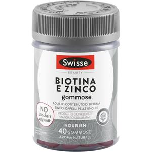 Swisse Biotina + Zinco Integratore Per Capelli Pelle E Unghie 40 Gummies Masticabili