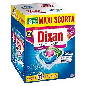 Dixan Power Caps Classico, Detersivo Lavatrice in Capsule, 68 capsule [Quantità minima 4 pezzi o multipli]