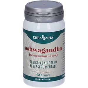 Erba Vita Ashwagandha 60 Capsule - Integratore Alimentare per Ridurre Stress e Ansia