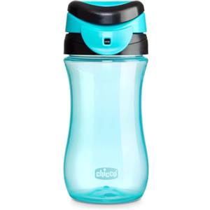 Chicco Travel Cup, Tazza per Bambini 2 Anni, Pratica Apertura, Beccuccio Integrato, Chiusura Ermetica, Facile da Trasportare, Capacità 350 ml, Azzurro