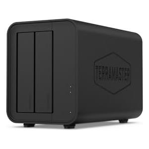TERRAMASTER F2-424 NAS Storage 2Bay - CPU N95 Quad-Core, 8GB DDR5 RAM, 2.5GbE Port x 2, Network Attached Storage ad Alte Prestazioni (Diskless)