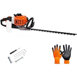 DE ROSA SHOP Tagliasiepi a scoppio con motore a 2 tempi da 23 cc, lame a doppio taglio da 60 cm, manico rotante articolato ed ergonomico, spaziatura dei denti di 20 mm: leggero, potente e facile da maneggiare