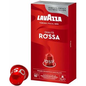 Lavazza 10 Capsule Caffè Lavazza Qualità Rossa compatibili Nespresso Alluminio