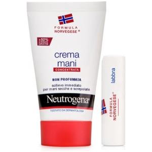 Neutrogena Mani Non Profumato Lipstick - Crema Idratante per Mani e Balsamo Labbra
