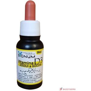 SYGNUM Vitamina D3 2000ui Gocce 20 ml - Supporto per Ossa, Denti e Sistema Immunitario