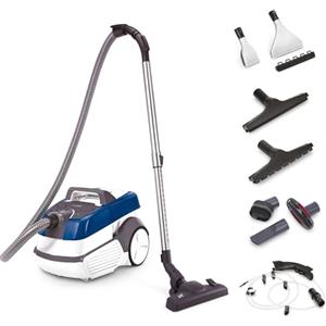 Di4 AquaMax, Aspirapolvere Potente + Lavasciuga Pavimenti + Lavatappezzeria, Lava Divano, Aspiraliquidi, Filtro HEPA, 14 Accessori, Detergenti inclusi, 2100 W