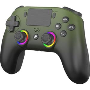SUBSONIC - Controller per PS5 wireless con paddle e LED programmabili, vibrazione e funzione touch - Controller PS5 verde