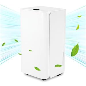 EINFEBEN - Deumidificatore con capacità deumidificante di 16 l in 24 h, per ambienti circa 160 m³ 60 m²), 4 modalità funzionamento, suggerimenti temperatura a i, tubo scarico, funzione timer e