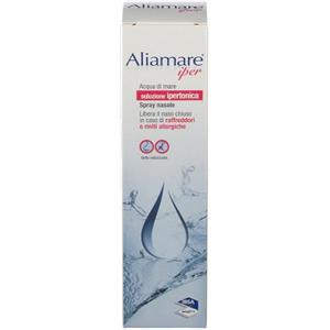 Aliamare Iper Spray Nasale 125ml - Soluzione Ipertonica con Acqua di Mare per Naso Chiuso
