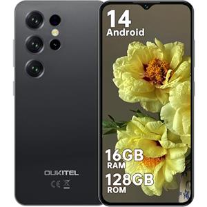 OUKITEL C2 Smartphone 16(4+12) GB + 128GB/TF 1TB 6,52" HD 5000nAh Telefono Cellulare 2025, 13MP+5MP Camera Telefono Android 14 Cellulari e Smartphone Dual SIM 4G /Face ID/OTG/3.5mm Jack Nero