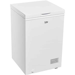 BEKO - CF100EWN - Congelatore Orizzontale, Classe E, Statico, Volume Totale Netto: 98lt, Controllo elettronico, Colore Bianco, Dimensioni HxLxP: 84,5 x 54,5 x 54,5