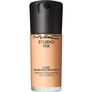 MAC Studio Fix Fluid Fondotinta Soft-Matte SPF 15 - Coprenza Naturale e 24 Ore di Durata, 30 ml