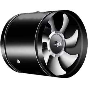 Fangxuee Aerazione del Tubo Metallico 'Aria Ventilatore WC Ventilatore Della Conduttura Nero