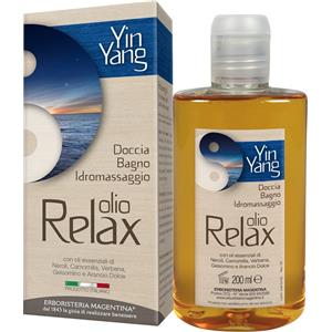 Erboristeria Magentina Olio Relax Doccia Bagno Yin Yang 200ml con Oli Essenziali Rilassanti