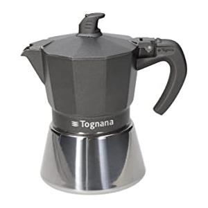 Tognana Ultra Class Induction Caffettiera Moka, 3 Tazze, Grigio